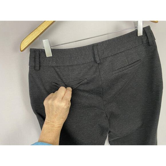 Chicos Ponte Knit Dress Pants Size 0.5 Short Gray Stretch Career 30x29 Small 6P - Picture 3 of 14